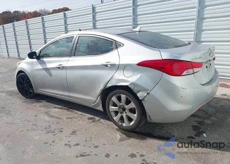 2012 Hyundai Elantra Limited from USA, damaged, VIN 5NPDH4AE0CH115653